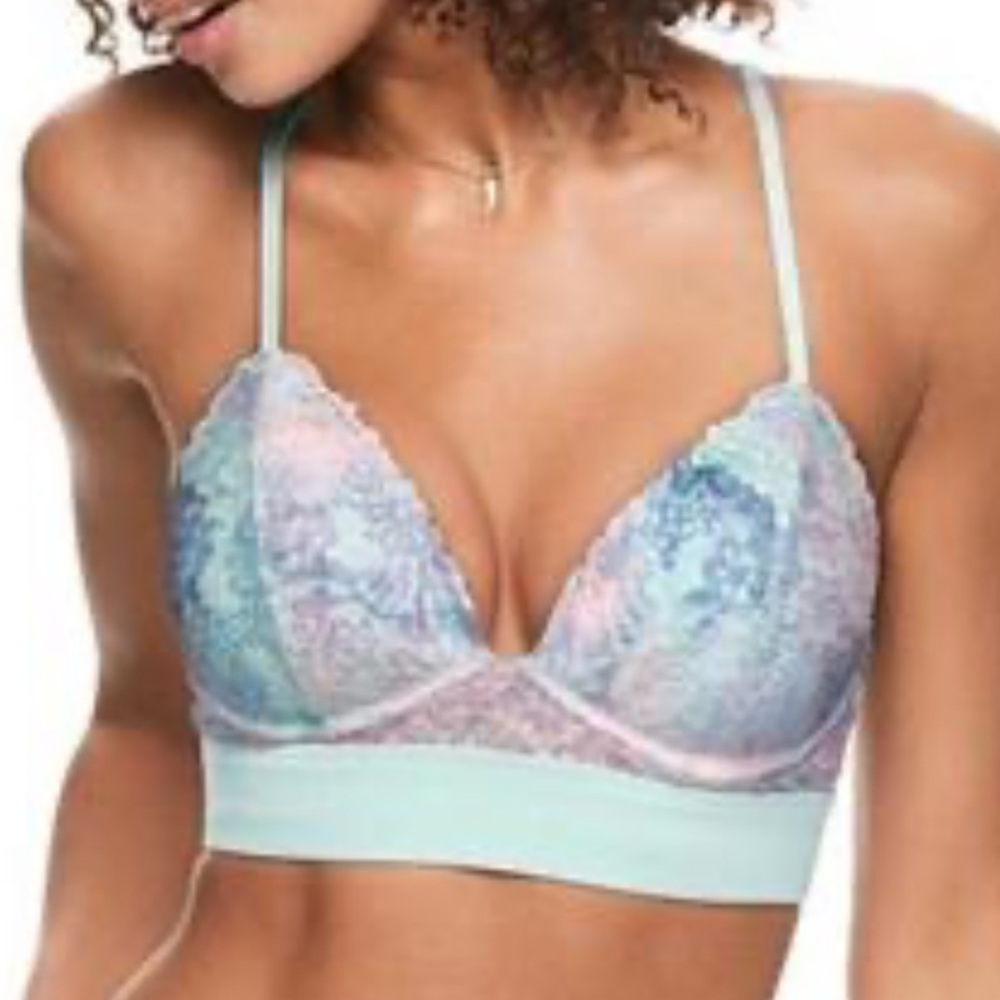 Victoria’s Secret PINK Pastel Lace Triangle Bralette